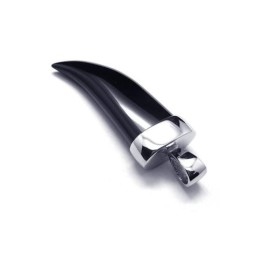 Herre Halskæde Med Ren Titanium Onyx Vedhæng