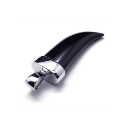 Herre Halskæde Med Ren Titanium Onyx Vedhæng
