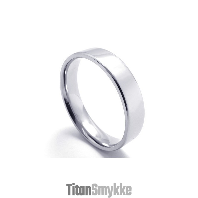 Sofistikeret Teknologi Farveglans Holdbar I Brug Titaniumring