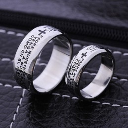 Bibelpar Mand Titanium Ring