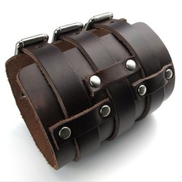 Dygtig Fremstilling Delikate Farver Pålidelig Kvalitet Titanium Læderarmbånd
