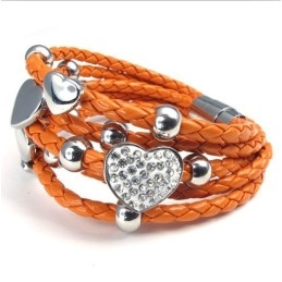 Smukt Design, Smukt I Farverne, Pålideligt Armbånd I Rustfrit Læder Af Høj Kvalitet