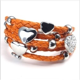 Smukt Design, Smukt I Farverne, Pålideligt Armbånd I Rustfrit Læder Af Høj Kvalitet