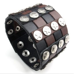 Fint Forarbejdede Delikate Farver, Pålidelig Kvalitets Titanium Læderarmbånd