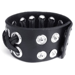 Dygtig Fremstilling Delikate Farver Pålidelig Kvalitet Titanium Læderarmbånd