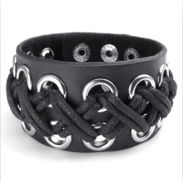 Dygtig Fremstilling Delikate Farver Pålidelig Kvalitet Titanium Læderarmbånd