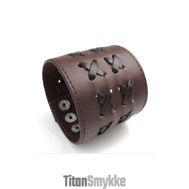 Fint Forarbejdede Delikate Farver, Pålidelig Kvalitets Titanium Læderarmbånd