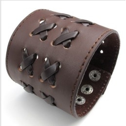 Fint Forarbejdede Delikate Farver, Pålidelig Kvalitets Titanium Læderarmbånd