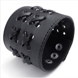 Dygtig Fremstilling Delikate Farver Pålidelig Kvalitet Titanium Læderarmbånd