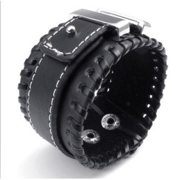 Behændigt Design I Delikate Farver I Fremragende Kvalitet Med Titaniumlæderarmbånd