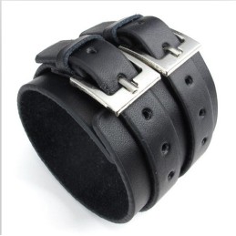 Dygtig Fremstilling Delikate Farver Pålidelig Kvalitet Titanium Læderarmbånd