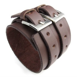 Dygtig Fremstilling Delikate Farver Pålidelig Kvalitet Titanium Læderarmbånd