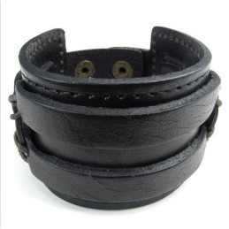 Dygtig Fremstilling Delikate Farver Pålidelig Kvalitet Titanium Læderarmbånd