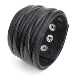 Dygtig Fremstilling Delikate Farver Pålidelig Kvalitet Titanium Læderarmbånd