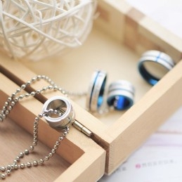 Love Only You Sweetheart Rings Circle Titanium Halskæde Vedhæng