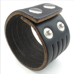 Dygtig Fremstilling Delikate Farver Pålidelig Kvalitet Titanium Læderarmbånd