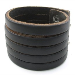 Dygtig Fremstilling Delikate Farver Pålidelig Kvalitet Titanium Læderarmbånd