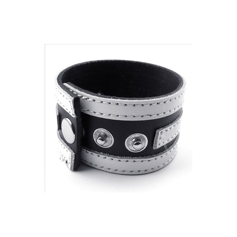 Dygtig Fremstilling Delikate Farver Pålidelig Kvalitet Titanium Læderarmbånd