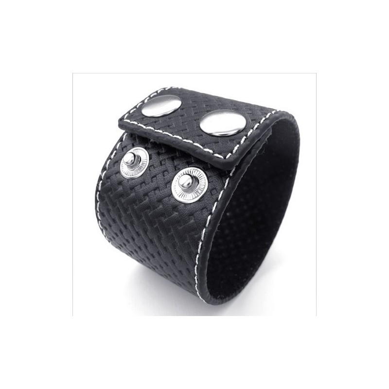 Dygtig Fremstilling Delikate Farver Pålidelig Kvalitet Titanium Læderarmbånd