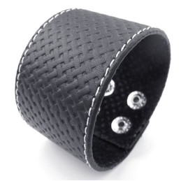Dygtig Fremstilling Delikate Farver Pålidelig Kvalitet Titanium Læderarmbånd