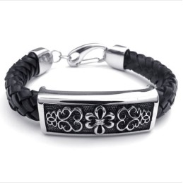Moderigtige Mønstre, Delikate Farver, Fremragende Titanium Læderarmbånd