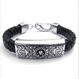 Attraktivt Design, Delikate Farver, Fremragende Kvalitet, Titanium Læderarmbånd