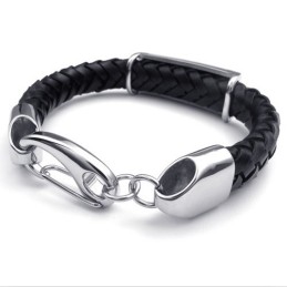 Attraktivt Design, Delikate Farver, Fremragende Kvalitet, Titanium Læderarmbånd