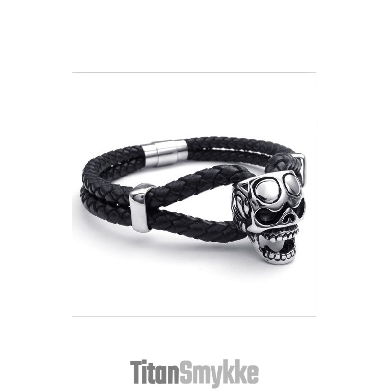 Attraktivt Design, Delikate Farver, Fremragende Kvalitet, Titanium Læderarmbånd
