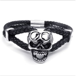 Attraktivt Design, Delikate Farver, Fremragende Kvalitet, Titanium Læderarmbånd