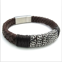 Behændigt Design, Delikate Farver, Pålideligt Titanium Læderarmbånd Af Høj Kvalitet