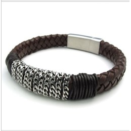 Behændigt Design, Delikate Farver, Pålideligt Titanium Læderarmbånd Af Høj Kvalitet