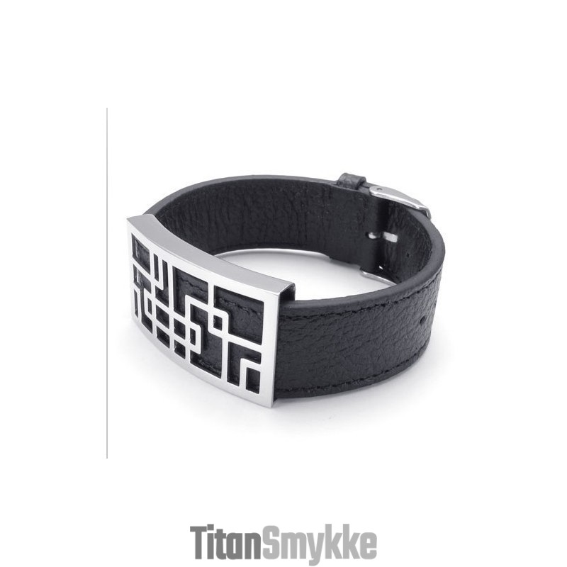 Attraktivt Design, Delikate Farver, Pålideligt Titanium Læderarmbånd Af Høj Kvalitet