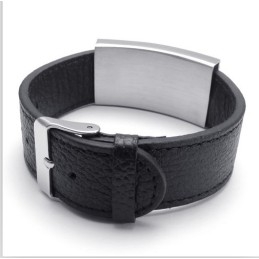 Attraktivt Design, Delikate Farver, Pålideligt Titanium Læderarmbånd Af Høj Kvalitet