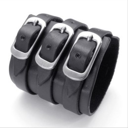 Dygtig Fremstilling Delikate Farver Pålidelig Kvalitet Titanium Læderarmbånd