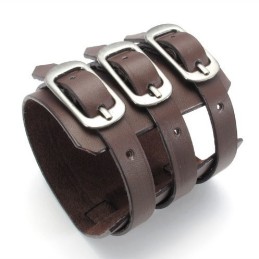 Dygtig Fremstilling Delikate Farver Pålidelig Kvalitet Titanium Læderarmbånd