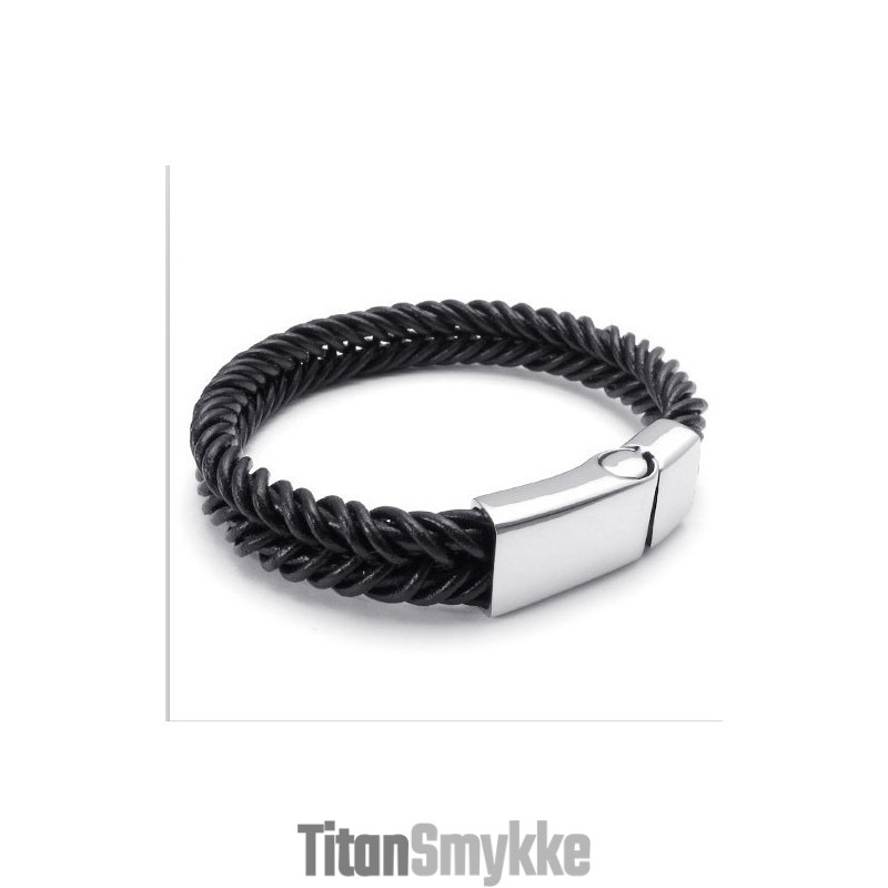 Behændigt Design, Delikate Farver, Stabilt Titanium Læderarmbånd Af Høj Kvalitet