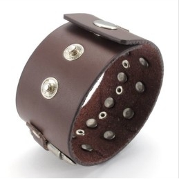 Dygtig Fremstilling Delikate Farver Pålidelig Kvalitet Titanium Læderarmbånd