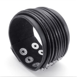 Dygtig Fremstilling Delikate Farver Pålidelig Kvalitet Titanium Læderarmbånd