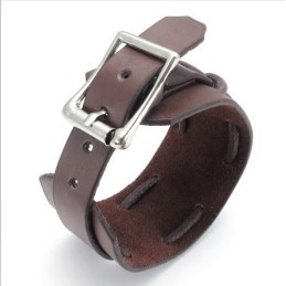 Dygtig Fremstilling Delikate Farver Pålidelig Kvalitet Titanium Læderarmbånd