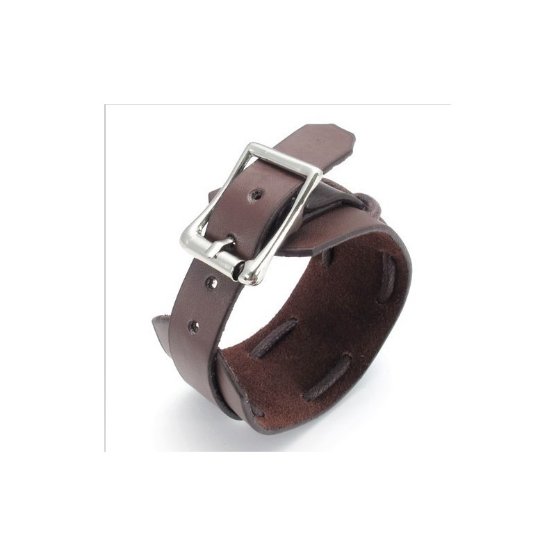 Dygtig Fremstilling Delikate Farver Pålidelig Kvalitet Titanium Læderarmbånd
