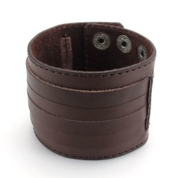 Dygtig Fremstilling Delikate Farver Pålidelig Kvalitet Titanium Læderarmbånd