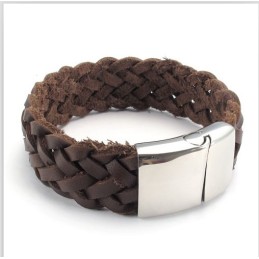 Behændigt Design, Delikate Farver, Stabilt Titanium Læderarmbånd Af Høj Kvalitet
