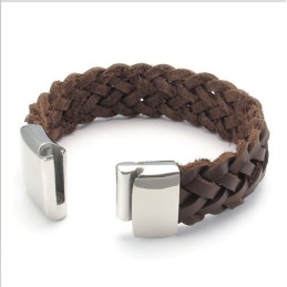 Behændigt Design, Delikate Farver, Stabilt Titanium Læderarmbånd Af Høj Kvalitet