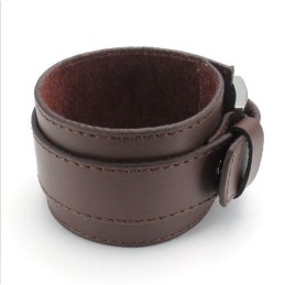 Dygtig Fremstilling Delikate Farver Pålidelig Kvalitet Titanium Læderarmbånd