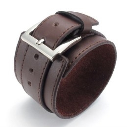 Dygtig Fremstilling Delikate Farver Pålidelig Kvalitet Titanium Læderarmbånd
