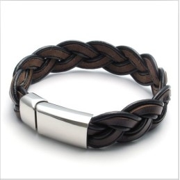 Behændigt Design, Delikate Farver, Stabilt Titanium Læderarmbånd Af Høj Kvalitet