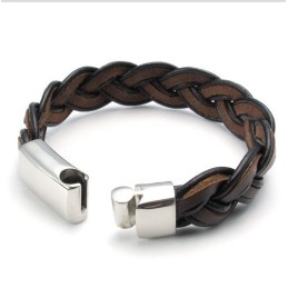 Behændigt Design, Delikate Farver, Stabilt Titanium Læderarmbånd Af Høj Kvalitet