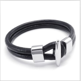 Behændigt Design, Delikate Farver, Stabilt Titanium Læderarmbånd Af Høj Kvalitet