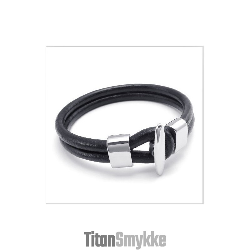 Behændigt Design, Delikate Farver, Stabilt Titanium Læderarmbånd Af Høj Kvalitet