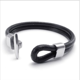 Behændigt Design, Delikate Farver, Stabilt Titanium Læderarmbånd Af Høj Kvalitet